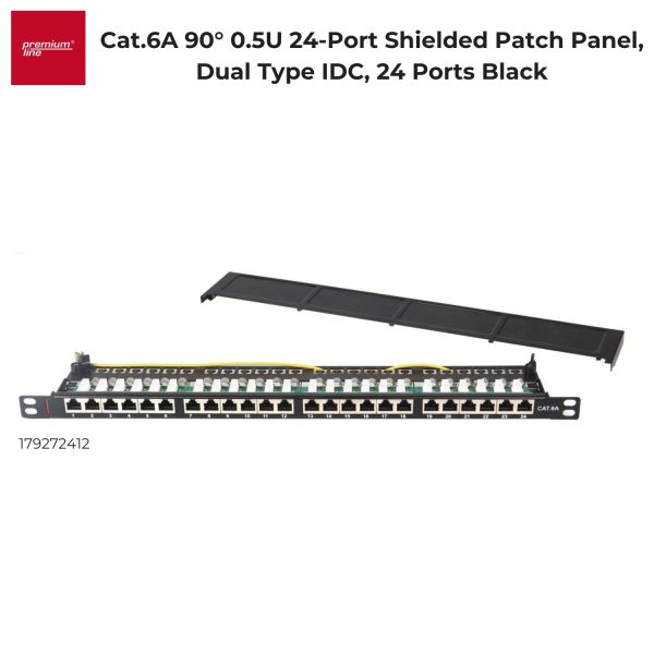 Cat. 6A 0.5U Shielded