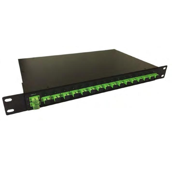 19″ 1U Rack Mounted PLC Splitter