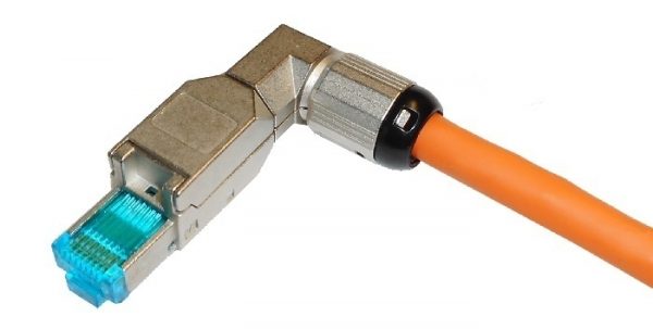 Cat.6A Shielded Angled Toolless RJ45 Plug